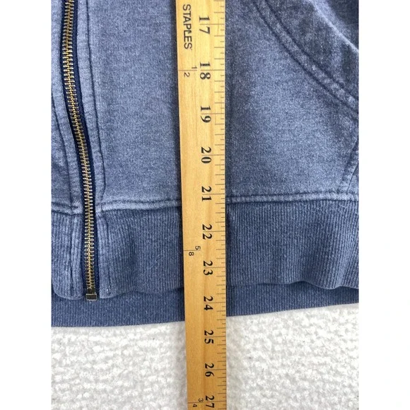 Patagonia Women's Small Blue Built To Endure Cotton Full Zip Hoodie Jacket - Picture 4 of 10